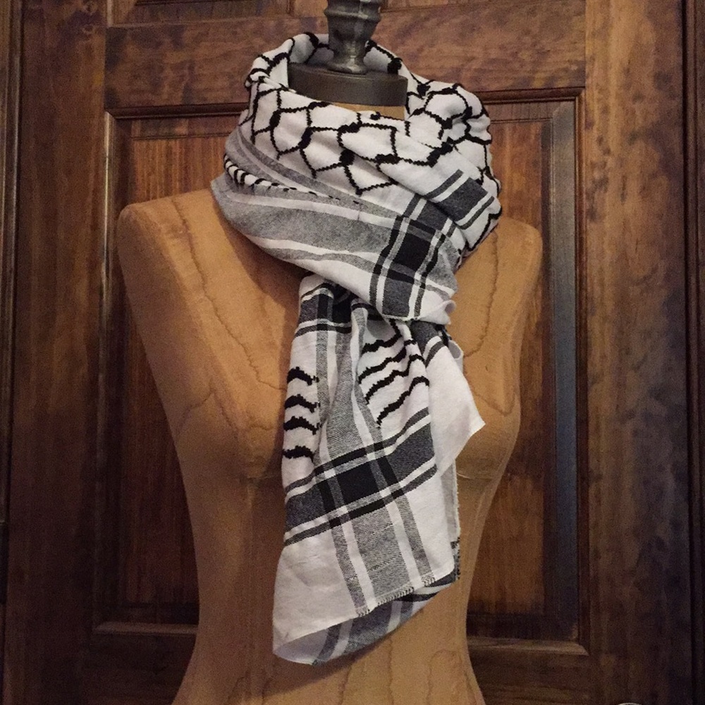 Black and White Scarf